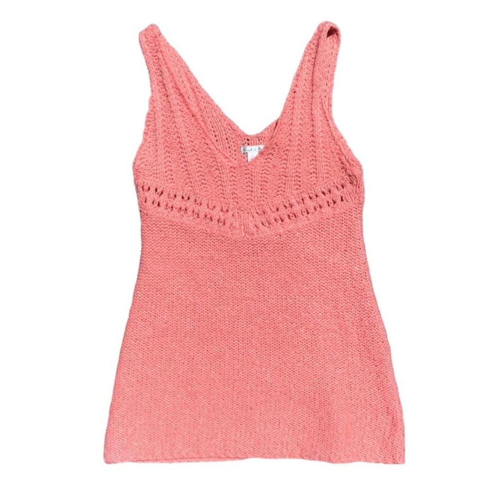 Peach pink knit mini dress in amazing condition